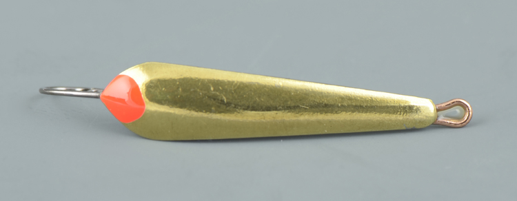 Блесна зимняя Пирс Малек большой 1,7 гр, латунь, с 1-м крючком