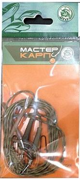 Монтаж Лидкор Три Кита скользящий с быстросъемом + хвостовик 70 см, коричневый (2шт/уп) 