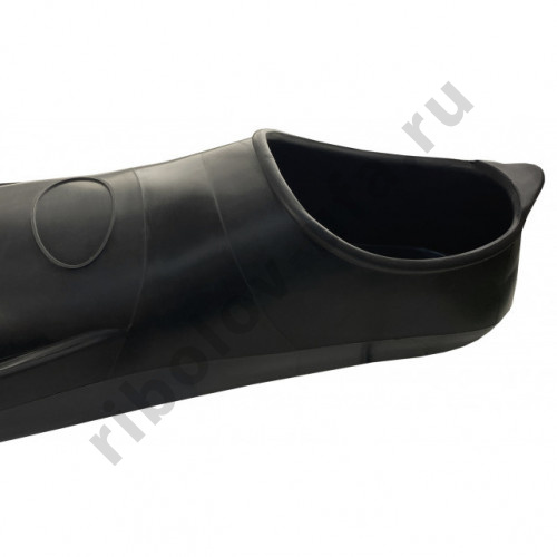Ласты Delfin Long Fin пластик, черные р. 44-45