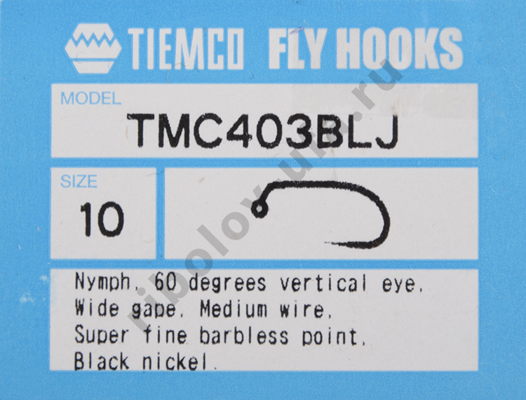 Крючки Tiemco TMC403BLJ #10 (100 шт)