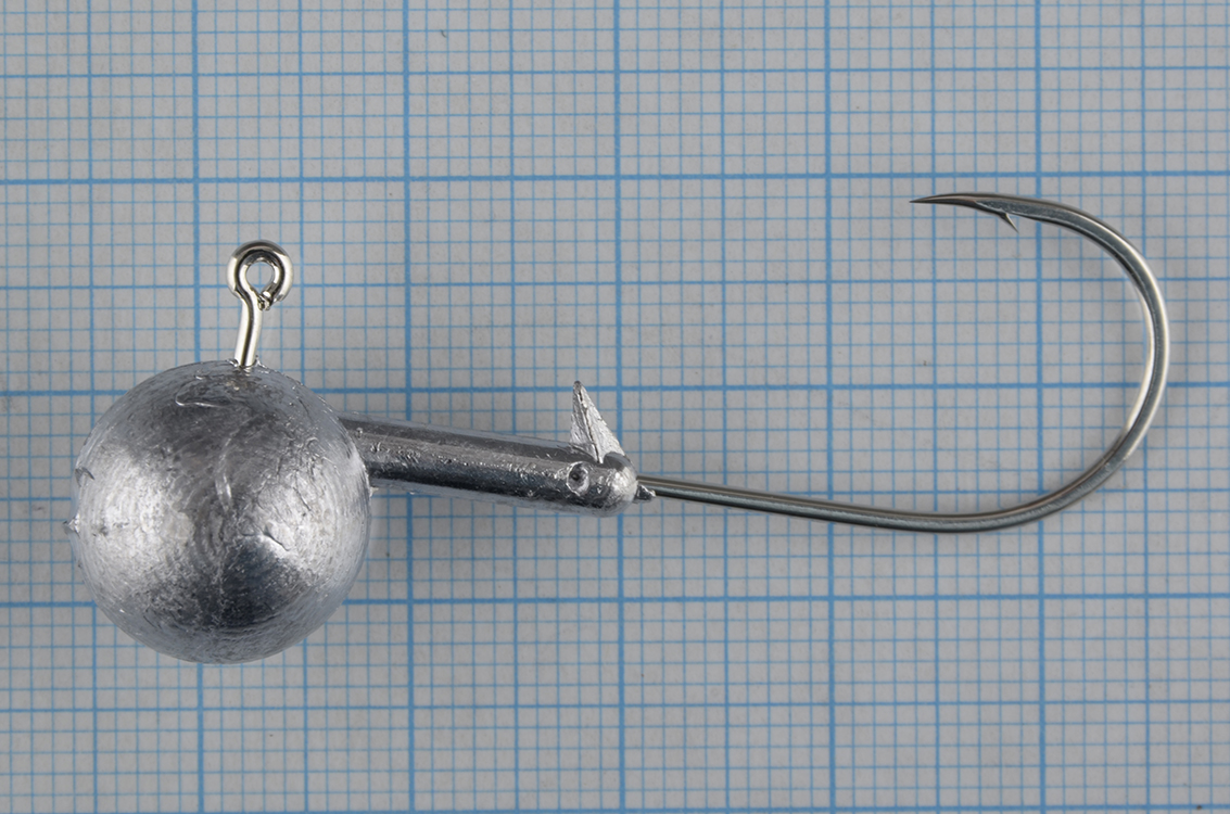 Джиг-головка  ШАР кр. Gamakatsu № 4/0/18гр Nic (20шт/уп)