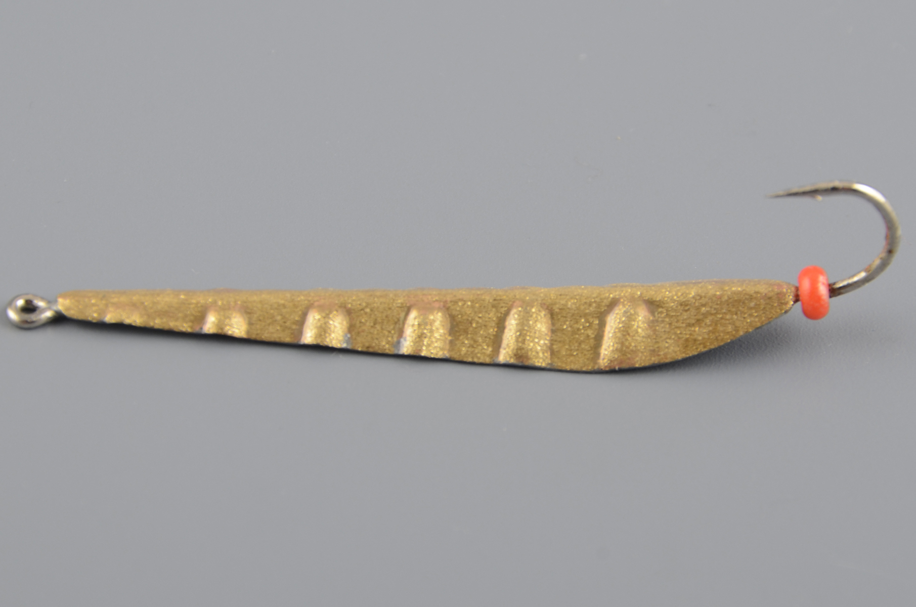 Блесна Курганская №29 с 1-м крючком, 35мм цв. золото