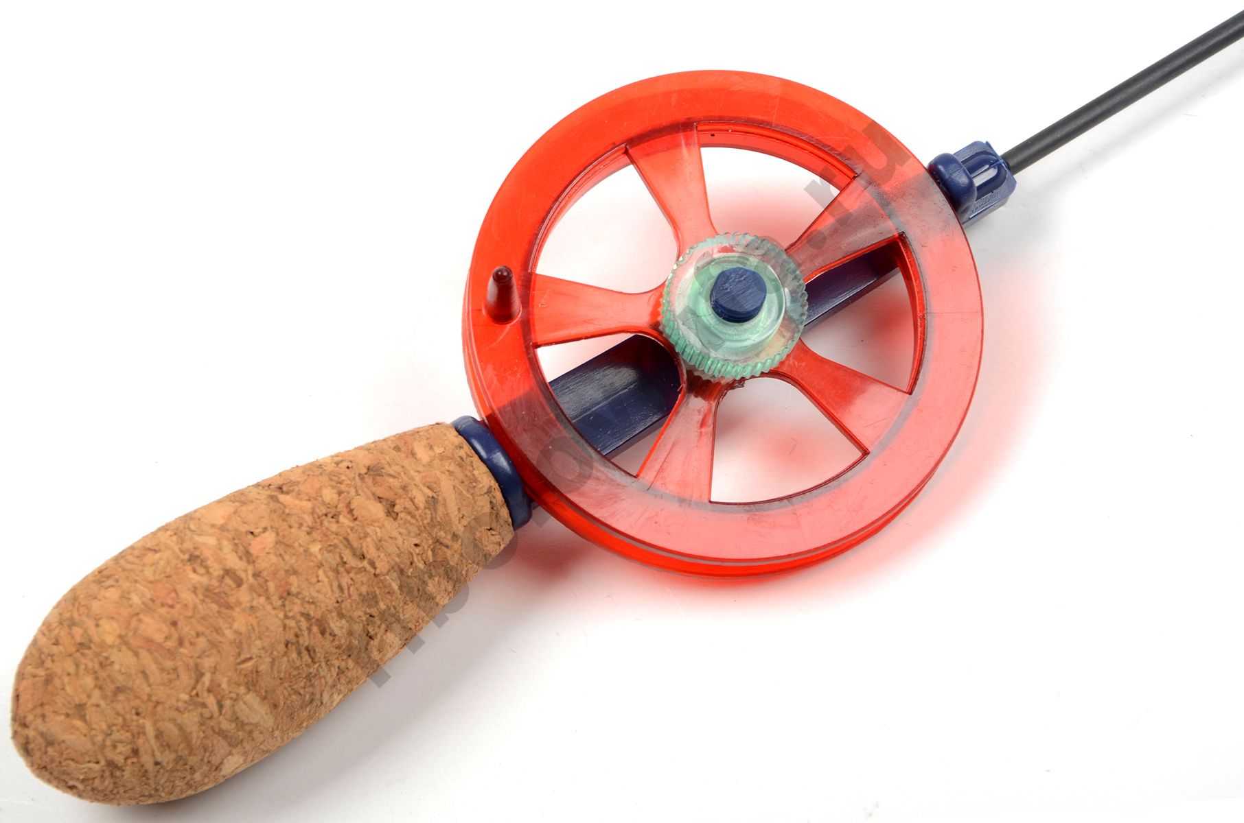 Удочка зимняя Akara Leader M 455 с катушкой Red (хлыст Hi Carbon medium teleskop 2 составной)