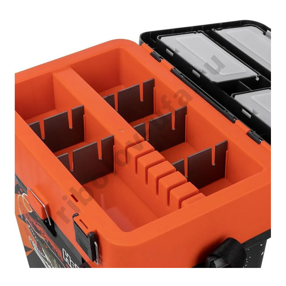 Ящик зимний Helios Ice Fish Pike 19л односекц. оранжевый