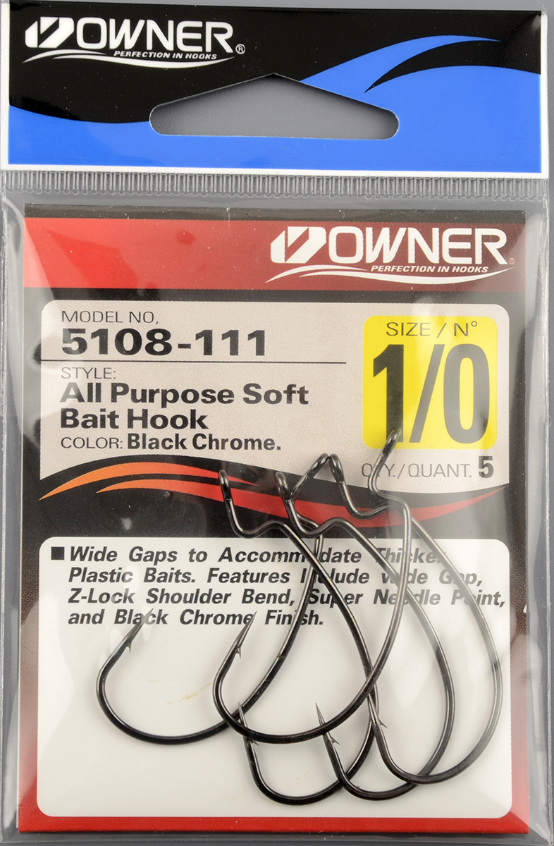 Офсетный крючок Owner (ВС) №5108 №1/0 