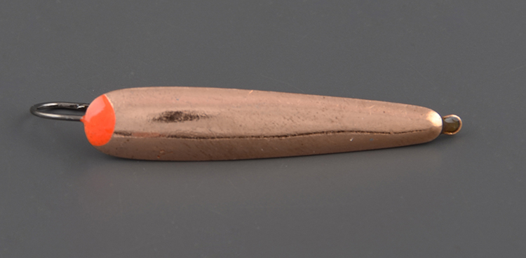 Блесна зимняя Пирс Окуневочка 3,6 гр.,медь, с 1-м крючком