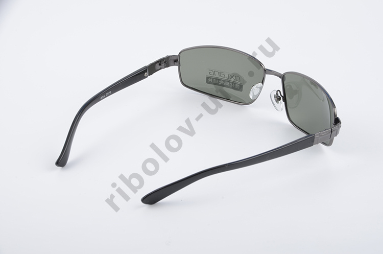 Очки No name поляризац (с чехлом и салфеткой) черн./темн.мет./мет. (2979)