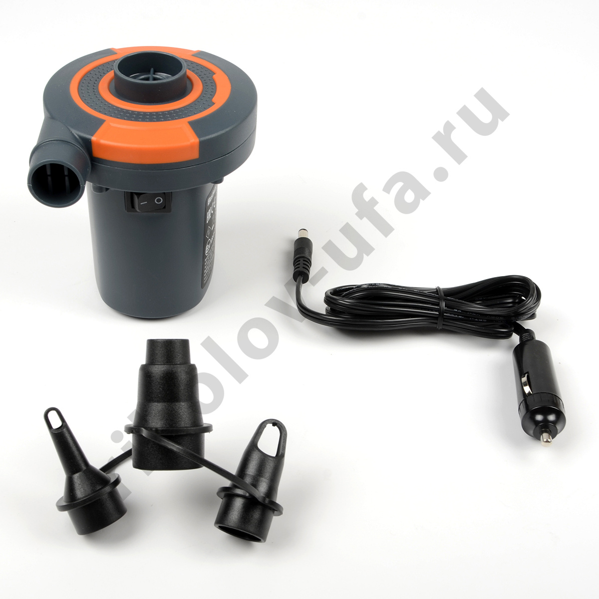 Насос электрический Bestway 12B (от прикуривателя) 680л, 3насадки, надувание/сдувание