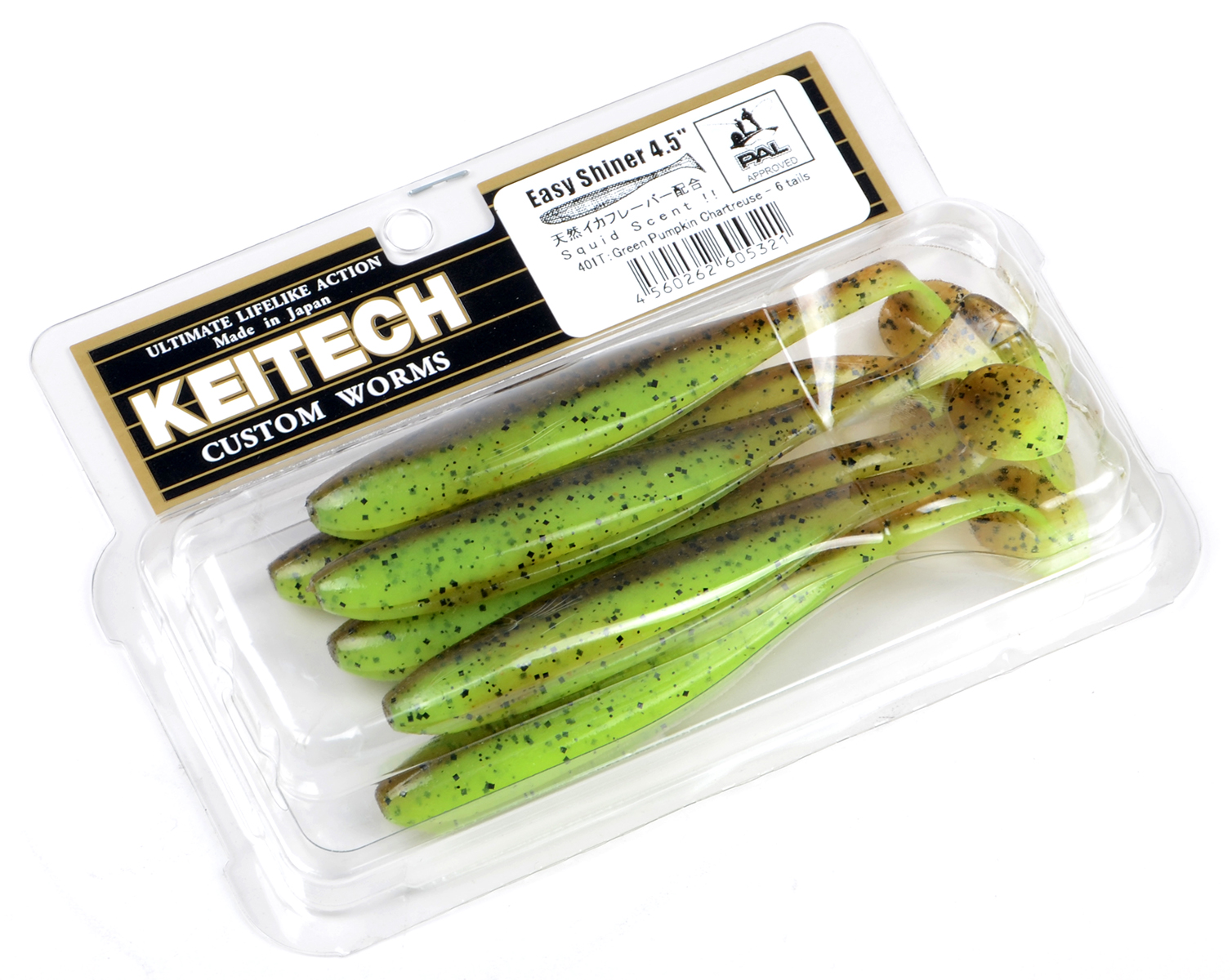 Силиконовая приманка Keitech Easy Shiner 4,5 inch 11см 7,5гр PAL # 10 Bumble Bee