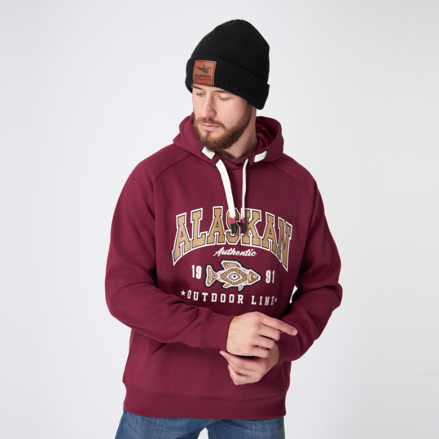 Толстовка Alaskan Promo Hoodie Claret р. L