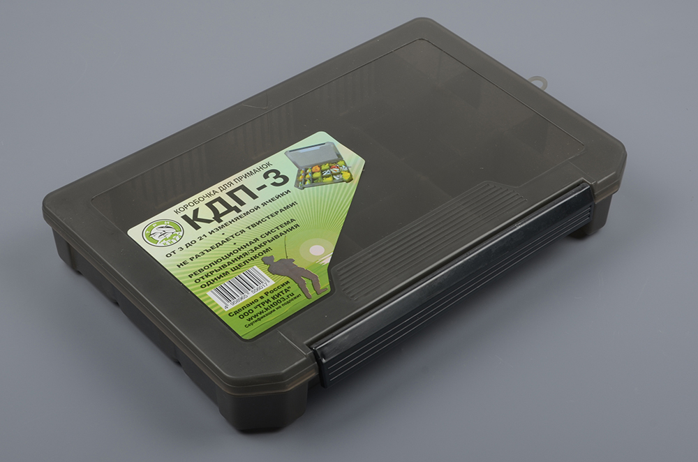 Коробка КДП-3 для приманок 270*175*40мм, цв. дымка Три Кита