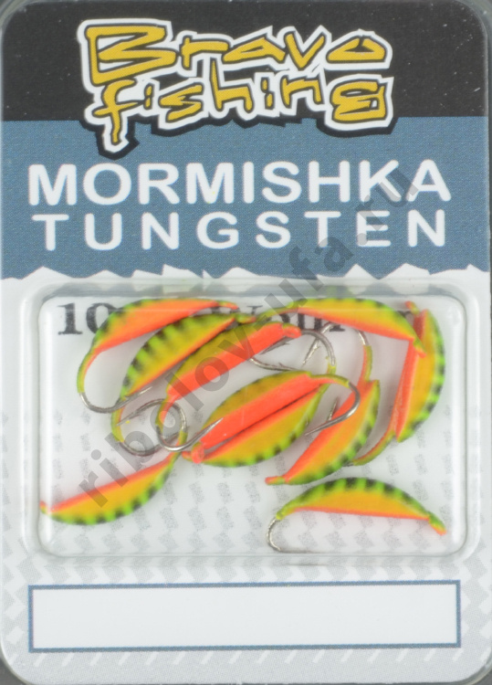 Мормышка вольфрам Bravo Fishing Супер банан с ушком крашенный 4.0 мм 0.92 гр 231