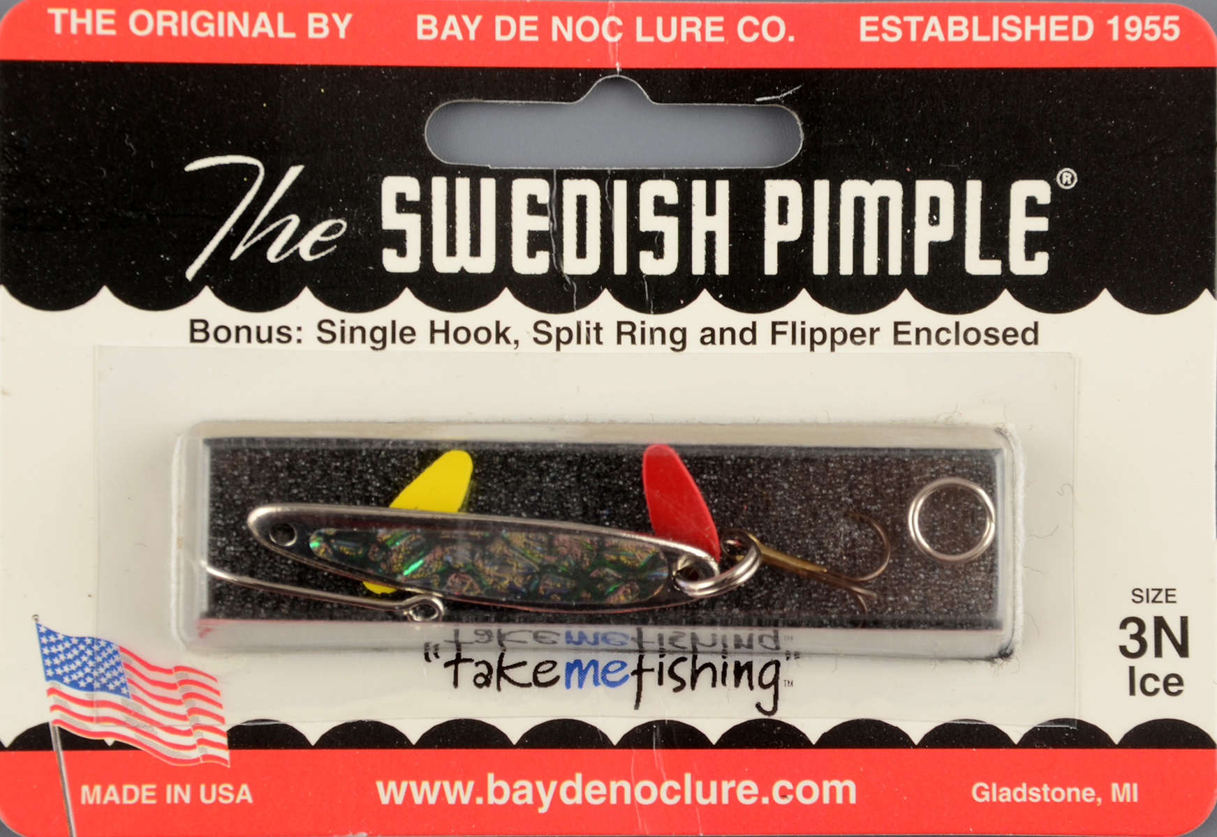 Блесна Swedish Pimple Ice №3 Nickel Ice