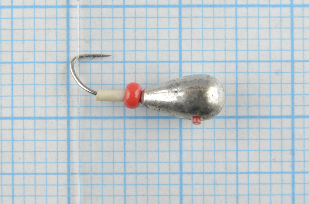 Мормышка вольфрам Bravo Fishing Эребус с отверстием с кембриком 4.0 мм 1гр. Sil