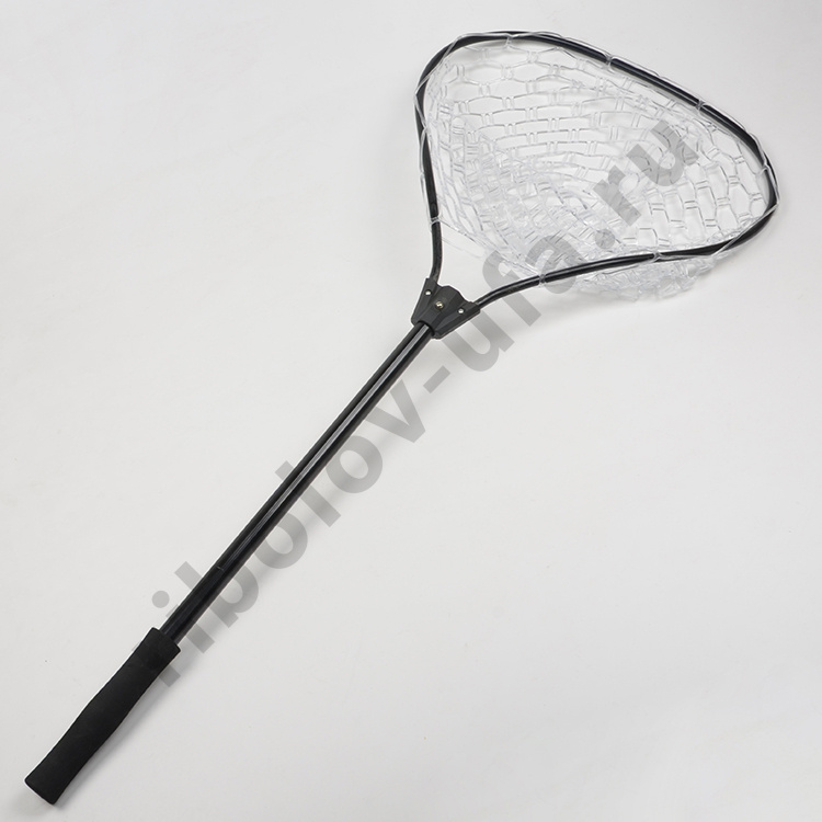 Подсачек Aquatic FL-10 алюминиевый, разборная ручка, силиконовая основа