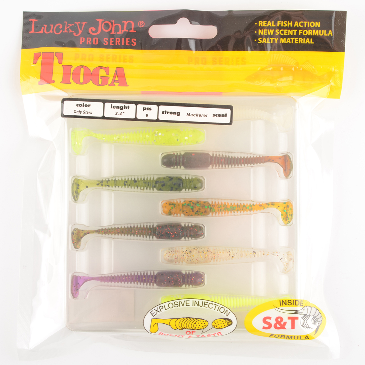 Силиконовая приманка Lucky John Pro Series Tioga 2.4in 6.1см /MIX1 