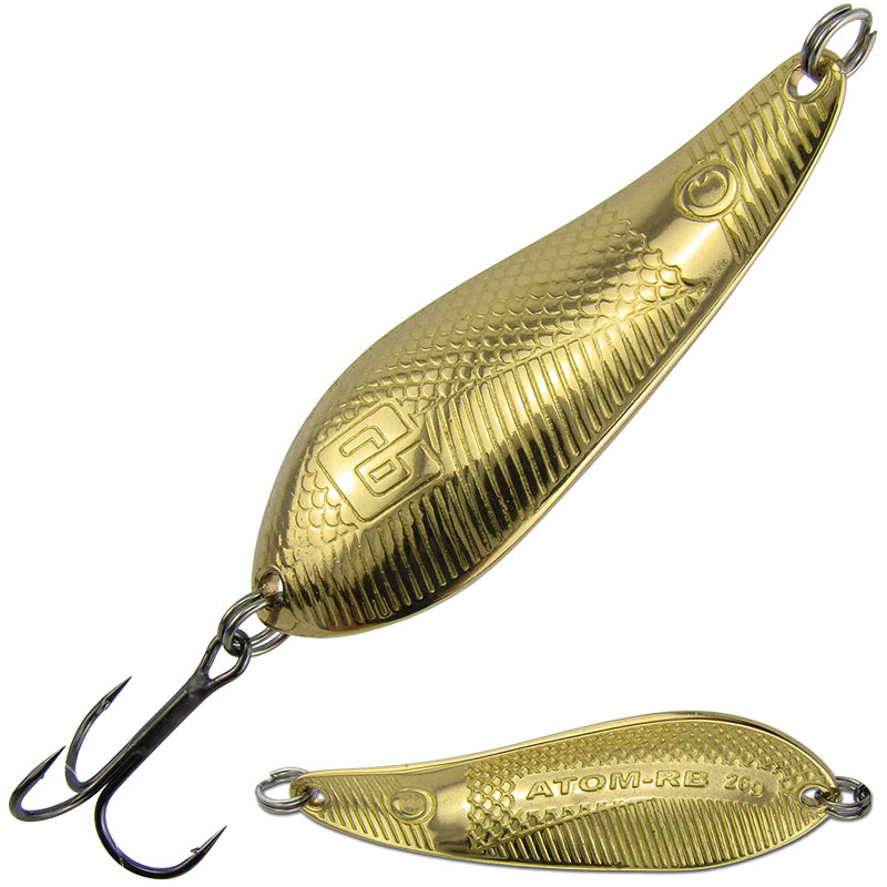 Блесна Русская блесна Атом 13гр - 02 латунь/лак