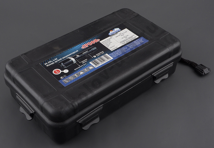 Фонарь Сибирский Следопыт ручной Профи 1L, zoom, аккум. 220В+12В (250лм) L42