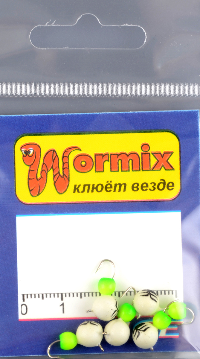 Мормышка Wormix материал WCP 59 Дробь фосфор d.6мм 1,55гр