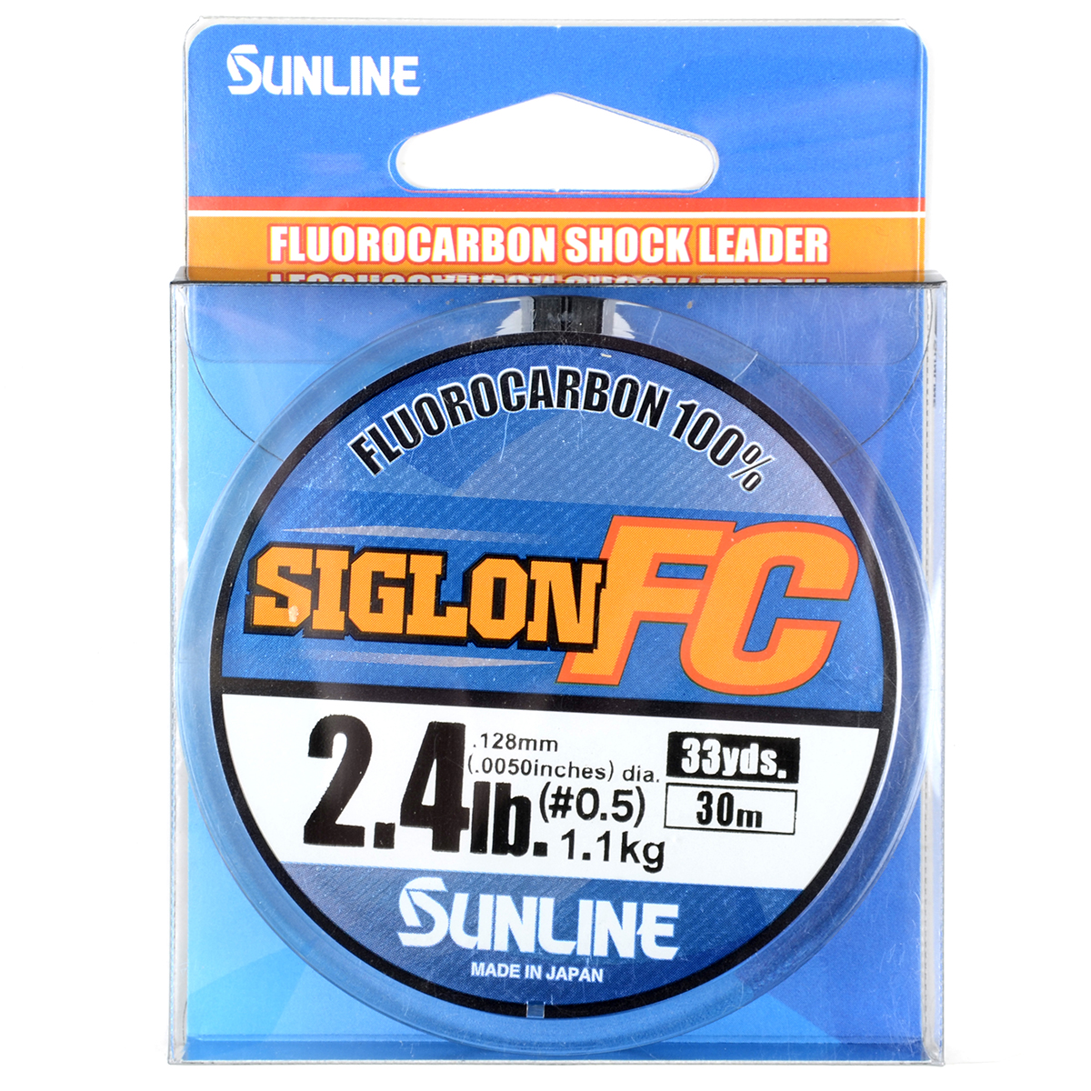 Леска флюорокарбон Sunline FC Siglon, Clear, 30 м, 0.128 мм, 1.1 кг