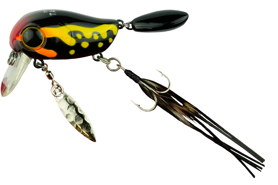 Воблер Jackall Micro Tappy  дл. 5.4 см, гл. 0-0.1 м, 4.8 гр., floating, цв. makkuro dokugaeru