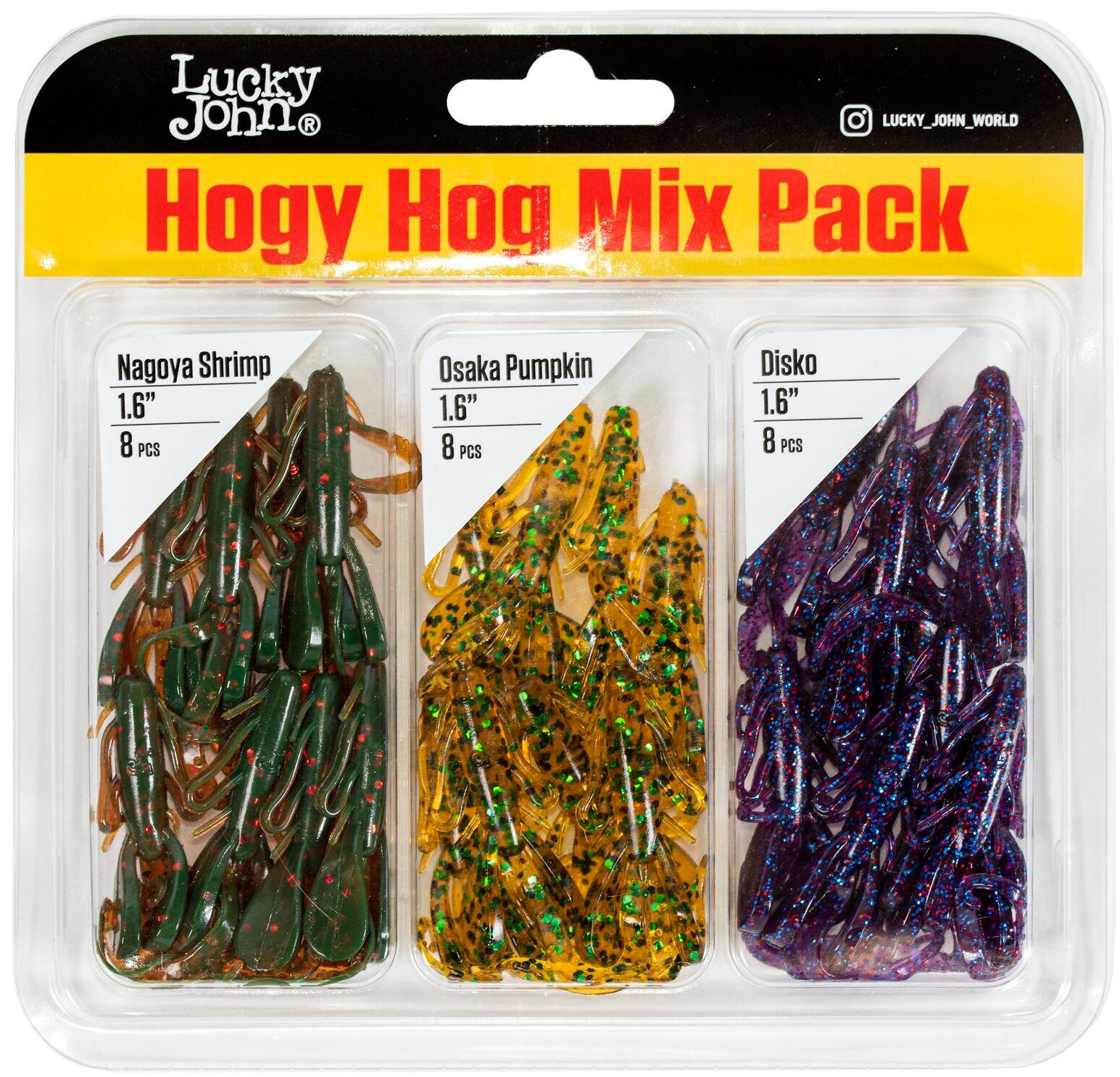 Силиконовая приманка Lucky John Pro Series Hogy Hog 1.6in 4см /Mix1