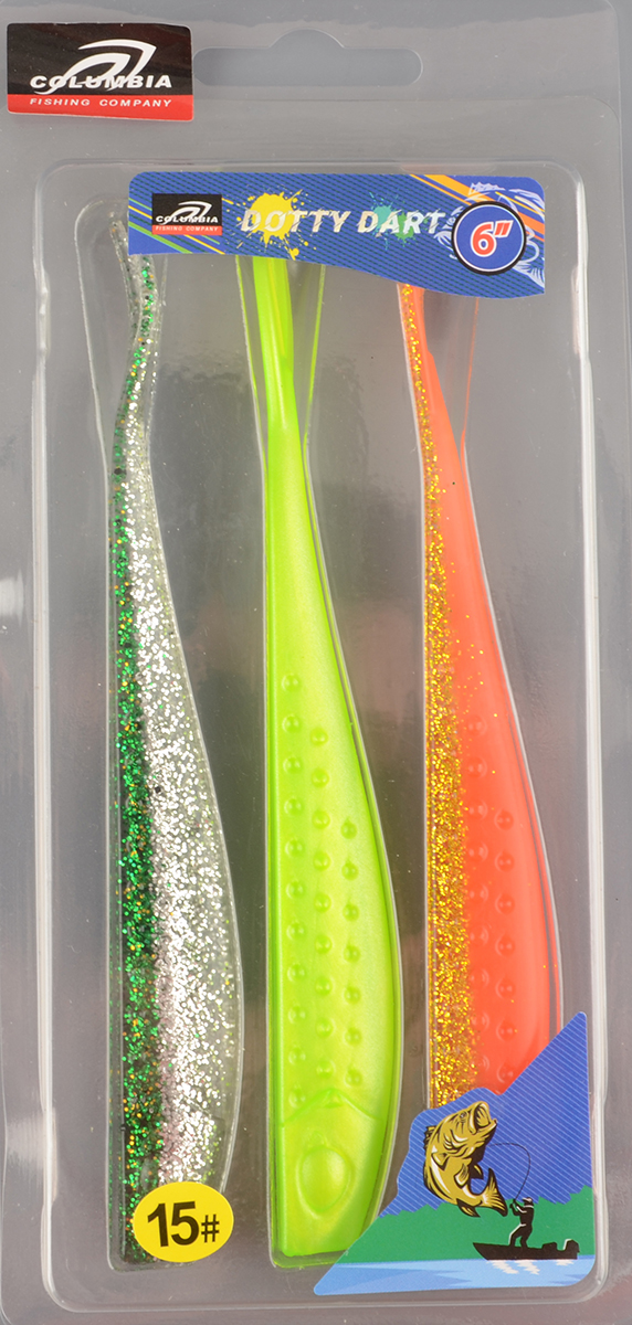 Силиконовая приманка Columbia Dotty Dart 6in #15