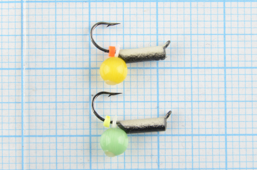 Мормышка Wormix точеная вольфрамовая Столбик d=2 с фосфором Кошачий глаз арт. 370