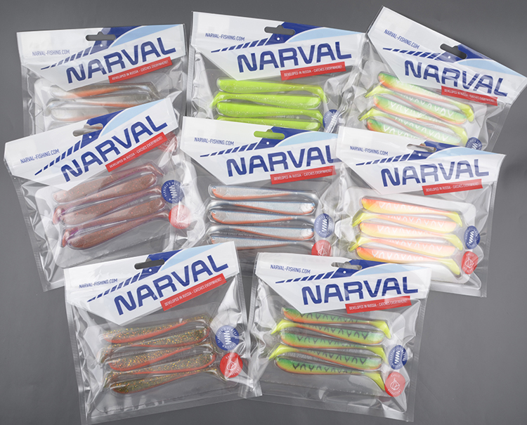 Силиконовая приманка Narval Slim Minnow 11cm #005-Magic Motoroil (5шт/уп)