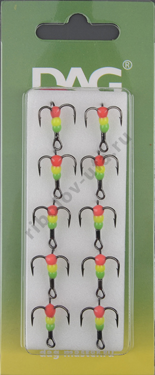 Тройник Dag Master Капля Светофор с кр.Mustad №14 UF