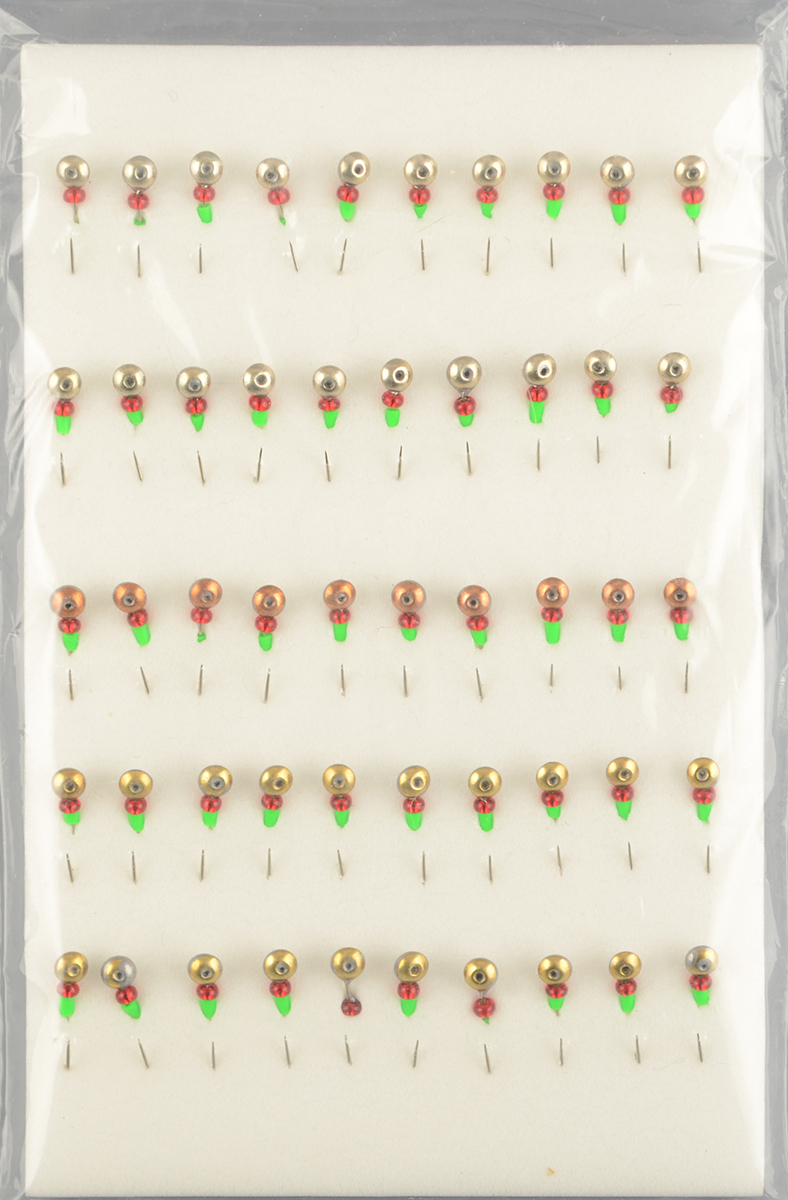 Набор мормышек РВС Шарик-3 бисер+кембрик (уп.50шт)