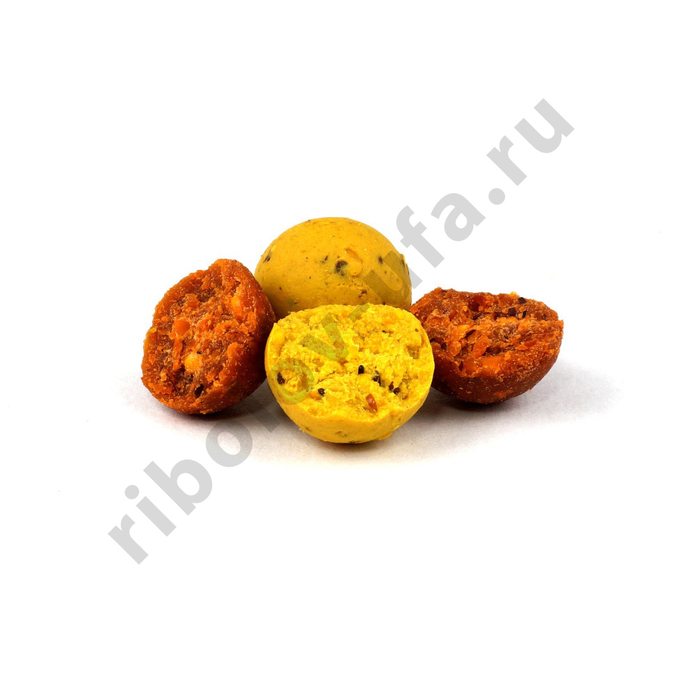 Бойлы GBS Baits тонущие насадочные 20мм 1кг Banana-Scopex Банан+сладости