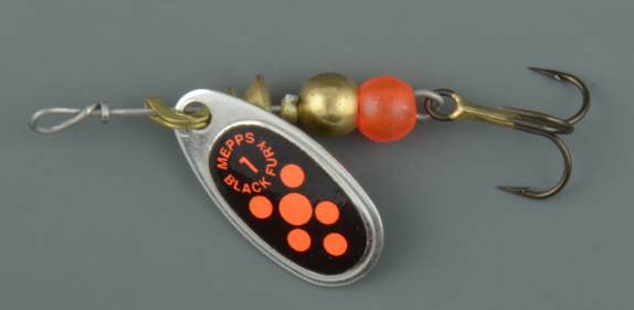 Блесна Mepps Black Fury № 0 серебро/оранжевый (2,5гр)