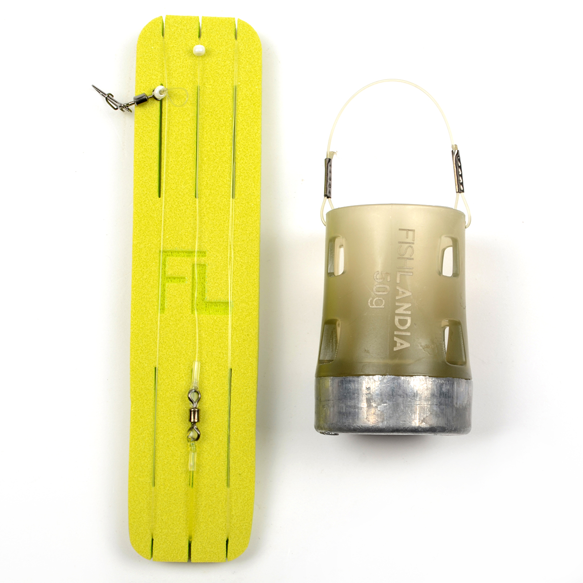 Монтаж фидерный Fishlandia In-Line Feeder Gum пов. Owner 60см,d 0,16мм, кр. №8. Кормушка Тура 40гр