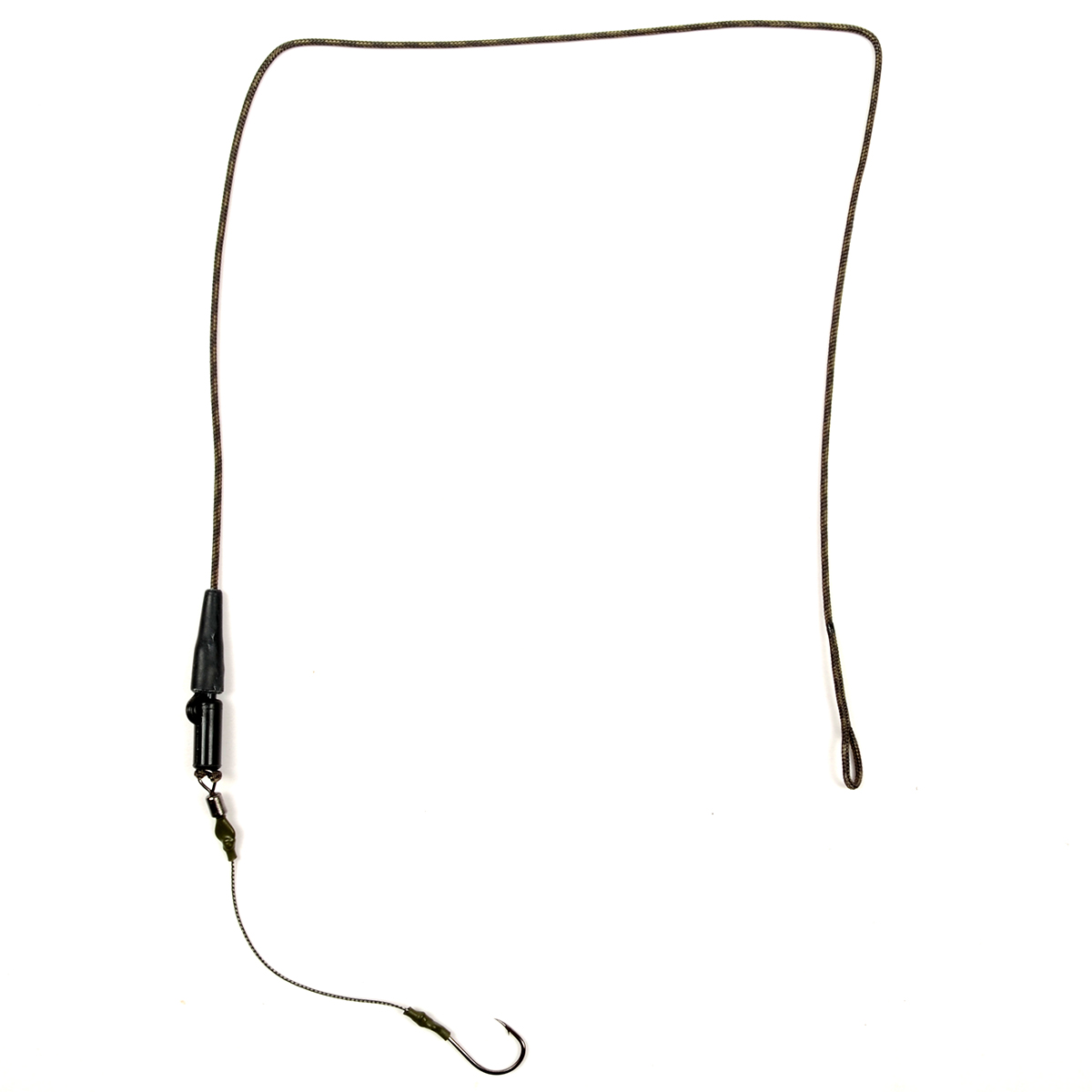 Монтаж Лидкор Tex Den клипса пластик, кр.№8, поводок Hanters Braid 40см