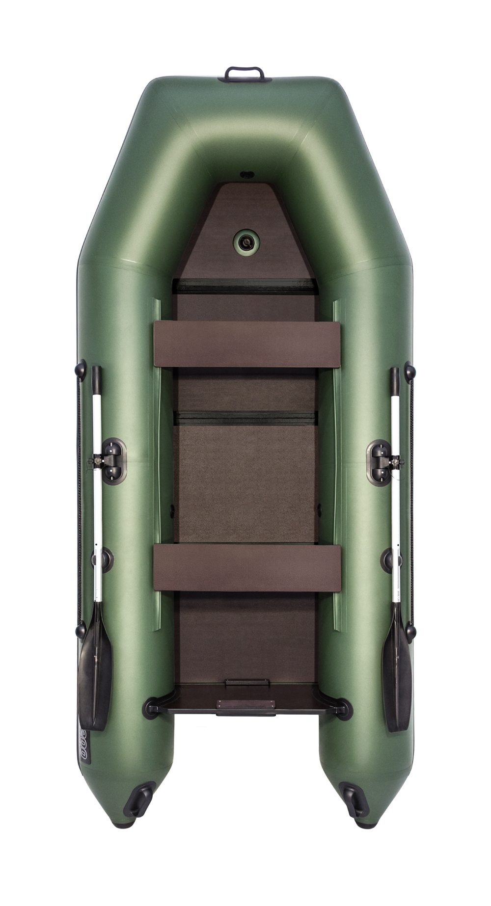 Лодка Аква 3200 Слань-книжка Киль зеленый