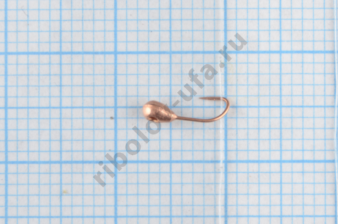 Мормышка вольфрам Bravo Fishing Капля с отверстием 2.0 мм 0.17 гр Cu