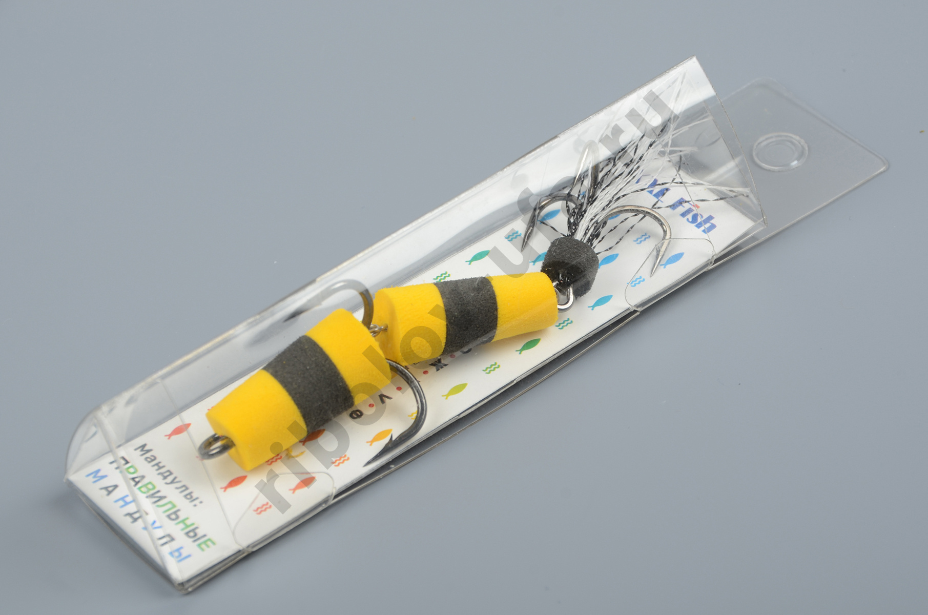 Приманка джиговая XXL Fish, Мандула Флажок, блистер мод.№1, 90мм #ЖЧ