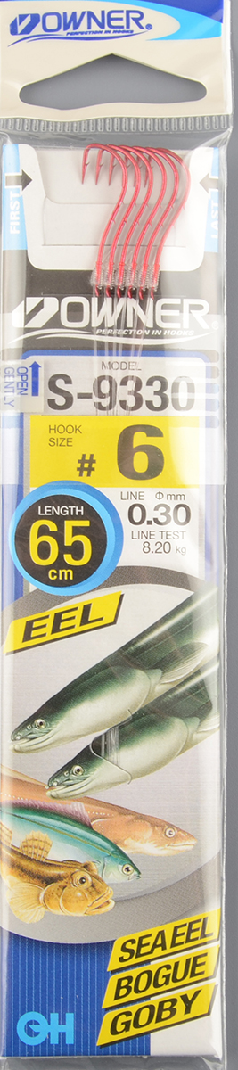 Крючок с поводком Owner S-9330 №06 (56919) 0,30