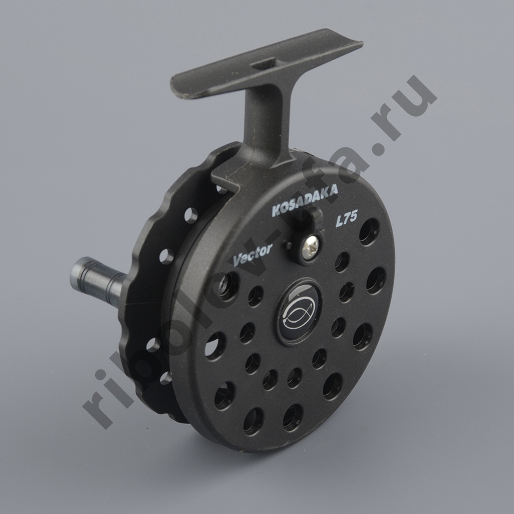 Катушка проводочная Kosadaka Vector L 75мм на  длин. лапке (2 напр. вращ со стопором или фрикц.)