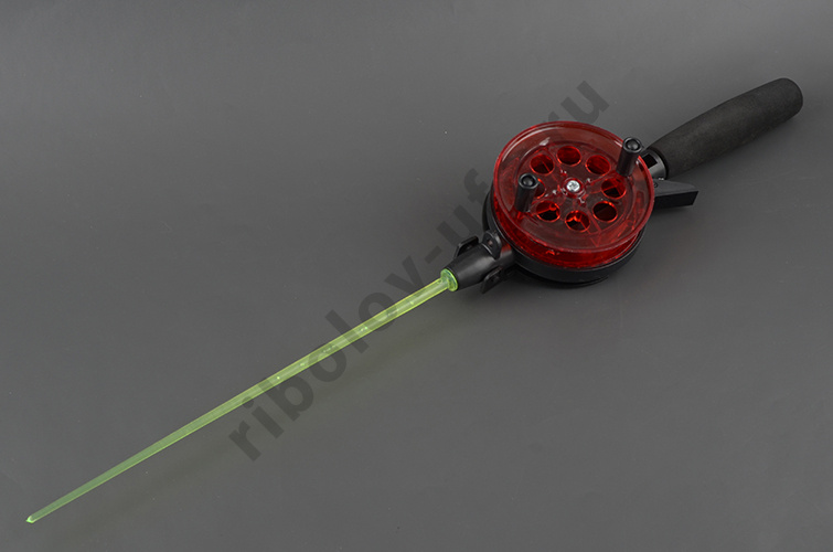 Удочка зимняя Техно УД-75мм с неопрен. ручкой хлыст поликарбонат Три кита