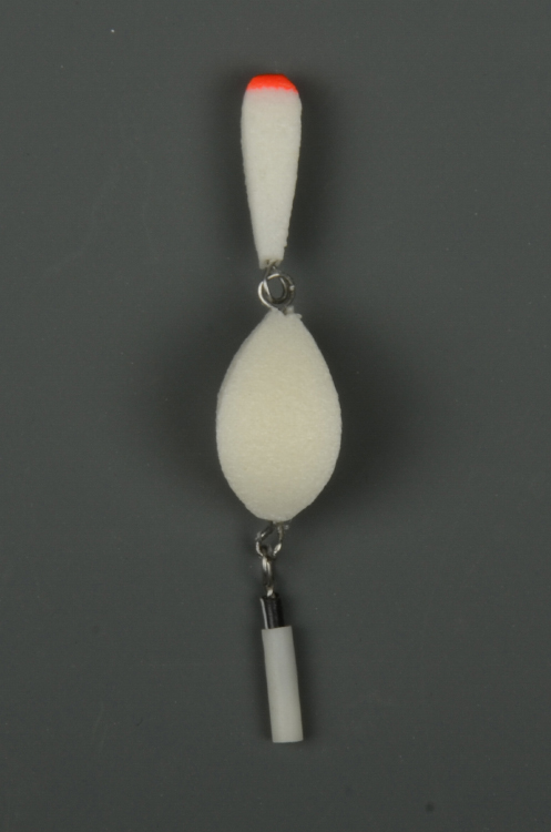 Поплавок зимний ромб-двойной маленький белый