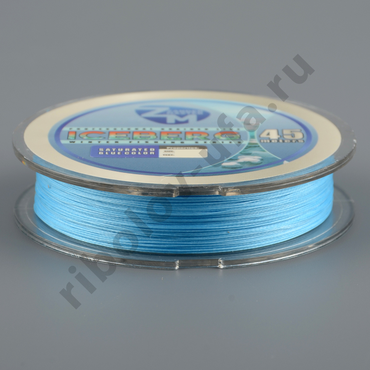 Шнур плетёный Zander Master Iceberg x8 saturated blue 45м, 0.10мм