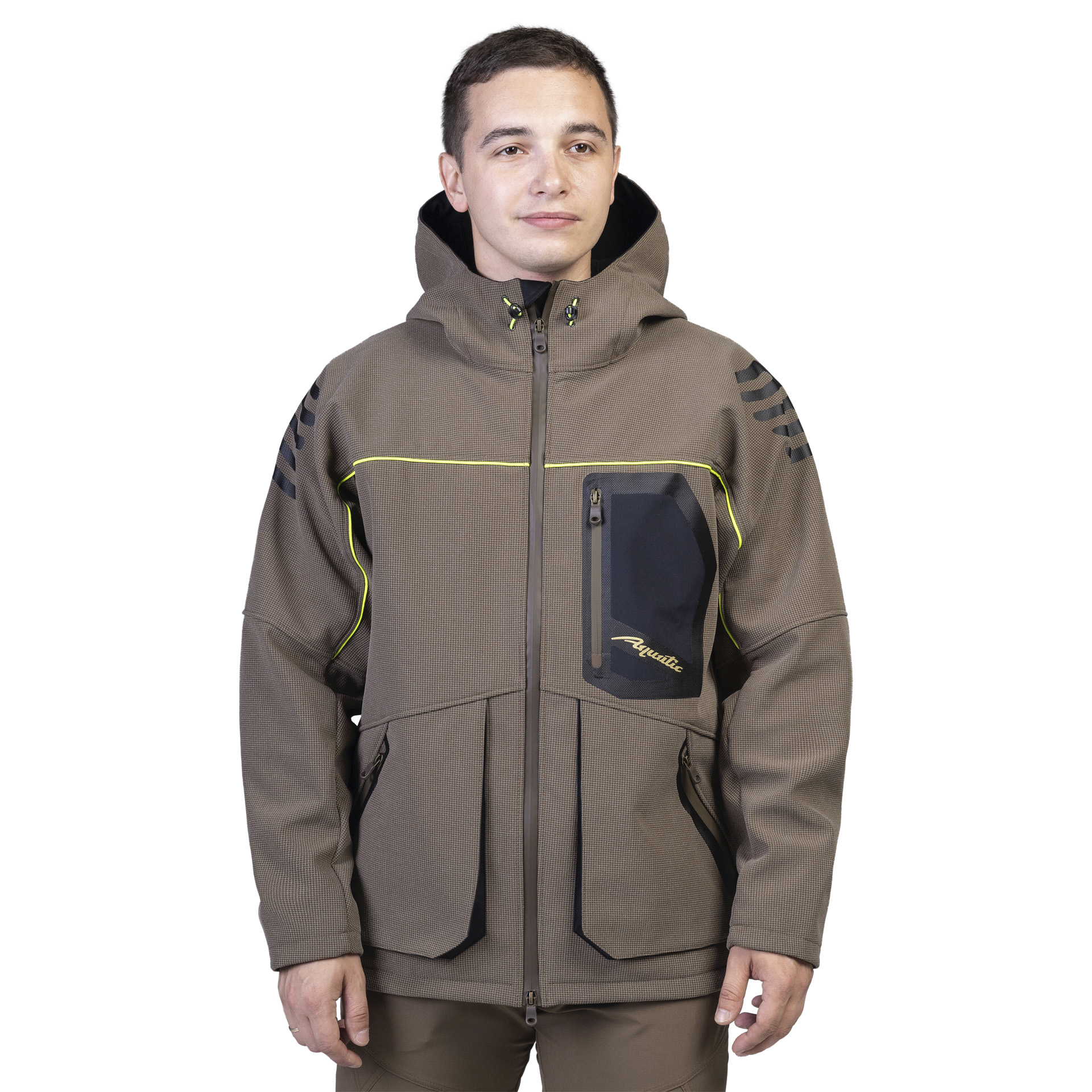 Куртка Aquatic демисезонная КС-04П (soft shell, цвет: песочный) р. 48-50