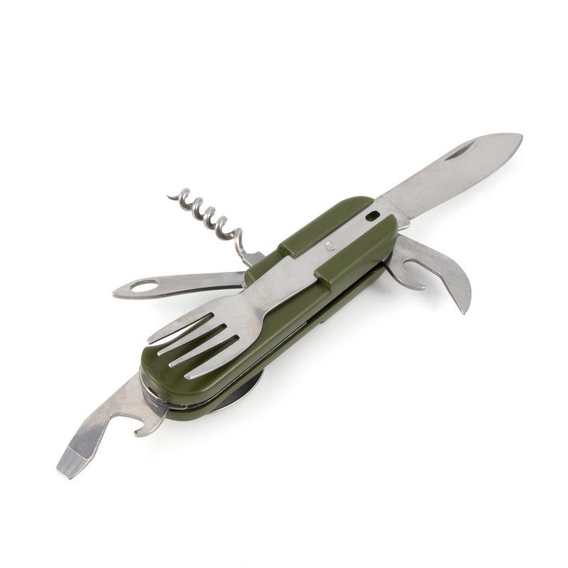 Мультитул Следопыт 5 предметов +ложка,вилка, на блистере PF-MT-15