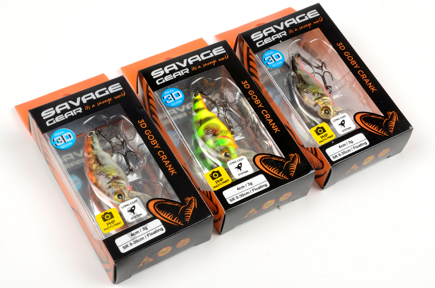 Воблер Savage Gear 3D Goby Crank SR 40F, 3гр, 0-0,3м # blue silver