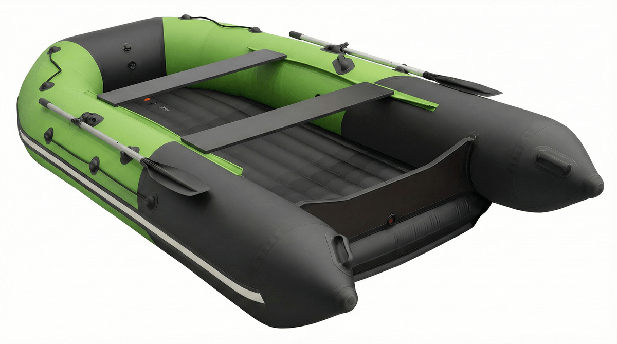 Лодка Таймень NX 3600 НДНД PRO Max зеленый/черный