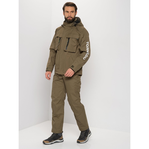 Костюм демис. Huntsman Орегон цв.Хаки/Серый тк.Breathable р.52-54 рост 182-188 (РР)