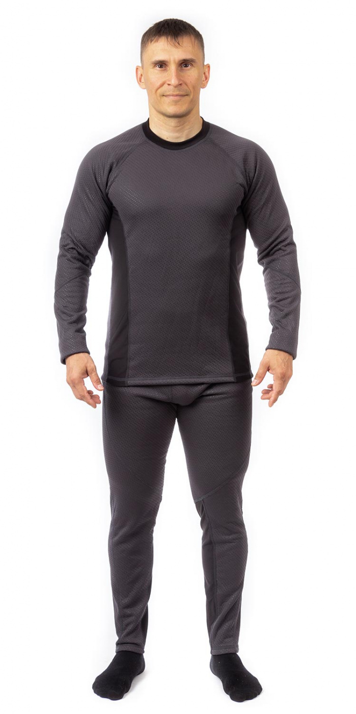Термобелье Novatex Байкал цв. Графит p. 44-46 рост 170-176