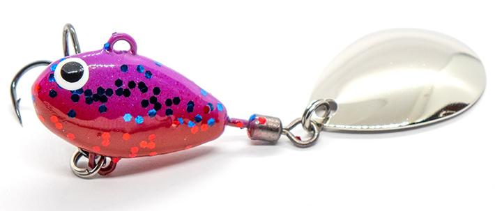 Тейл-спиннер UF Studio Hurricane 21гр. 30мм. кр. тройник №6, цв. Cosmos